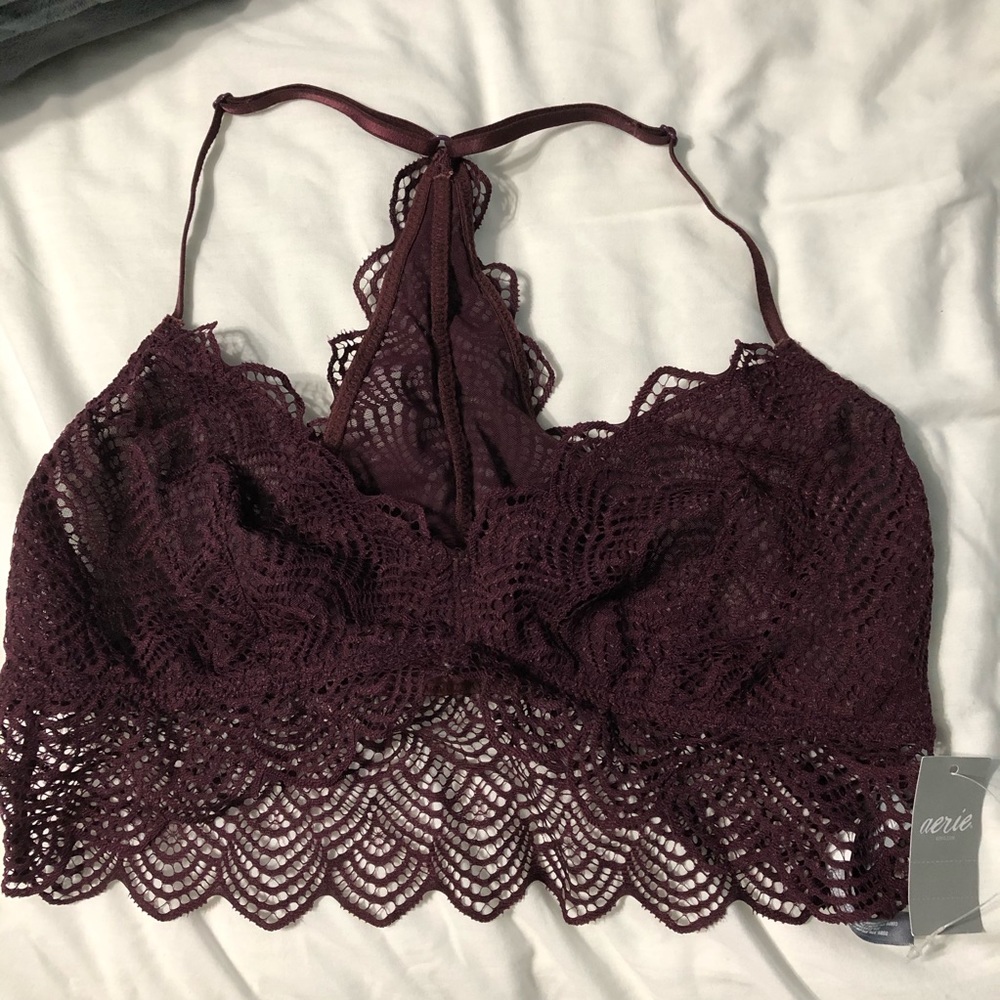 NWT Aerie Racerback Lace Bralette, Size M
